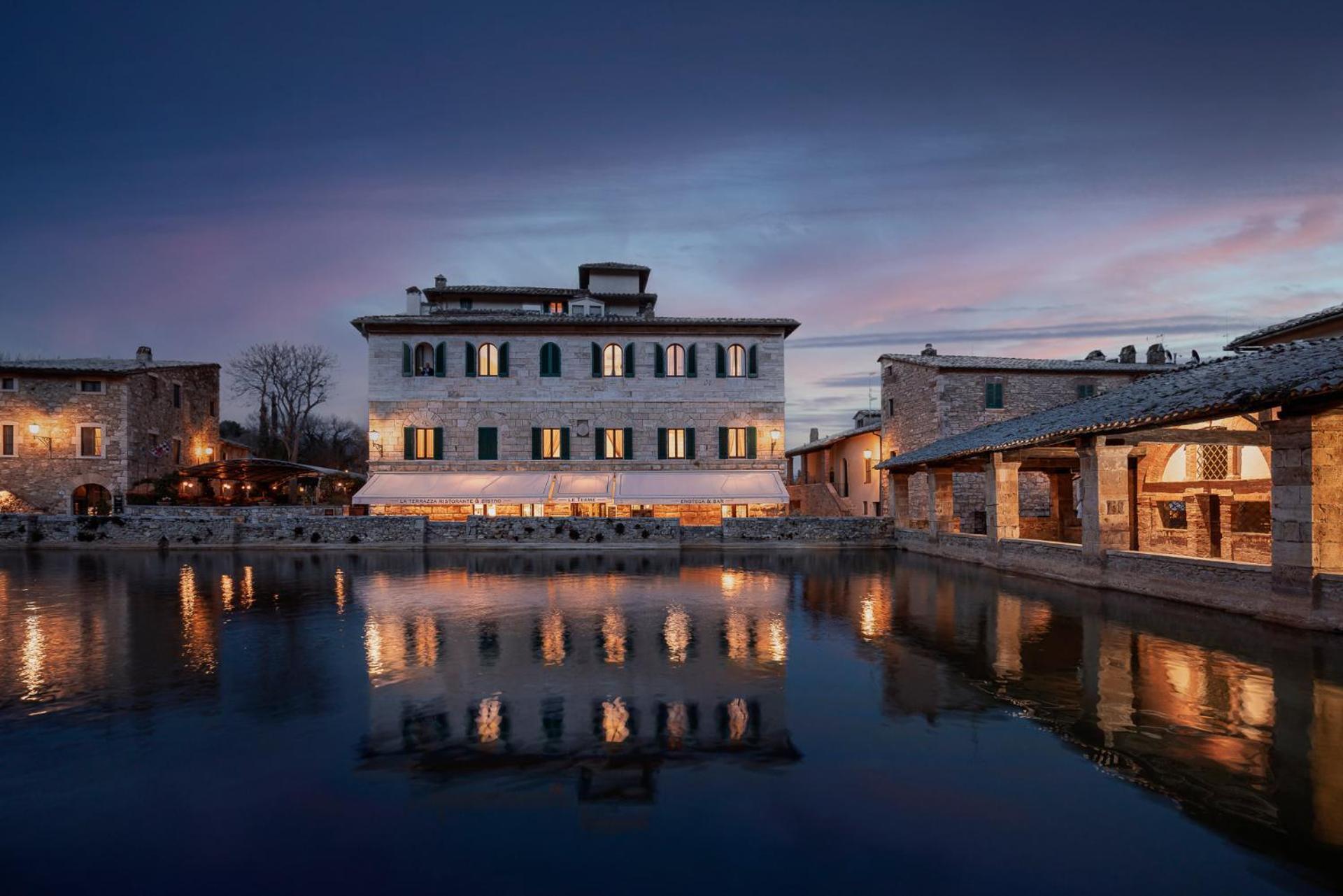Albergo Le Terme Bagno Vignoni Esterno foto
